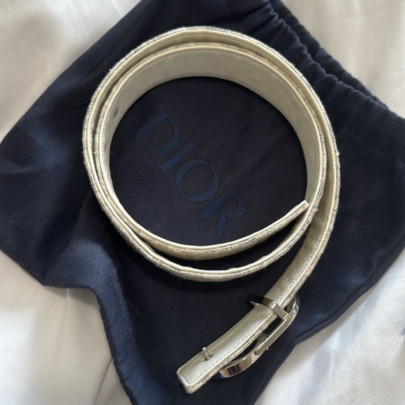 CD (christian dior) reversible belt authentic , used 1nce - Picture 2 of 8